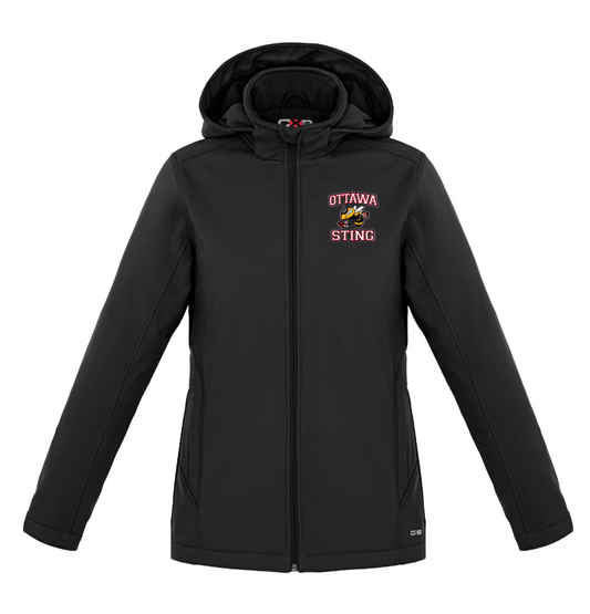 OTTAWA STING HOCKEY CX2 WINTER JACKET LADIES W/ REMOVABLE HOOD WITH EMBROIDERED LEFT CHEST LOGO