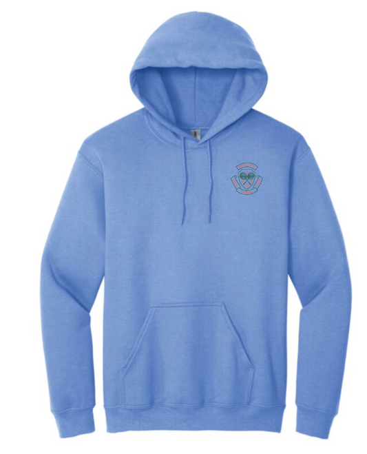 ROCKCLIFFE LAWN TENNIS CLUB GILDAN COTTON FLEECE HOODIE WITH HEAT PRESSED LEFT CHEST LOGO