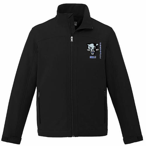 CUMBERLAND PANTHERS GIRLS FOOTBALL CX2 LIGHTWEIGHT SOFTSHELL JACKET - MEN'S/YOUTH BLACK WITH EMBROIDERED LEFT CHEST LOGO