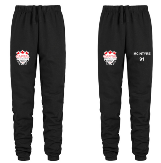 CAPITAL RINGETTE CLASSIC CSW DASH SWEATPANTS WITH HEAT PRESS CRC LOGO ON LEG