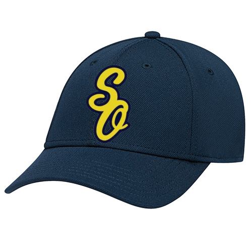 OTTAWA SOUTH LITTLE LEAGUE BALL CAP WITH SO EMBROIDERED LOGO IN GOLD/NAVY ON FRONT