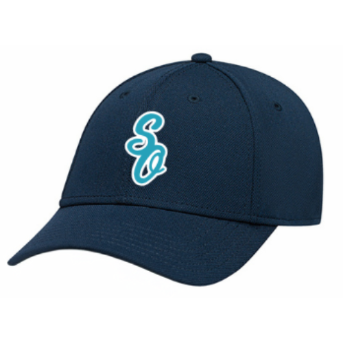 OTTAWA SOUTH LITTLE LEAGUE BALL CAP WITH SO GIRLS BASEBALL EMBROIDERED LOGO IN TEAL/NAVY ON FRONT