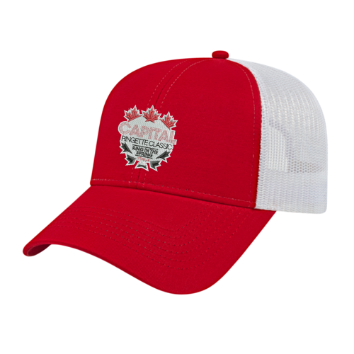 CAPITAL RINGETTE CLASSIC CAP AMERICA TRUCKER HAT WITH CRC EMBROIDERED LOGO