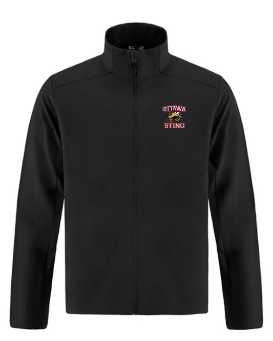 OTTAWA STING HOCKEY CX2 PURSUIT PACKABLE TRACK JACKET WITH EMBROIDERED LEFT CHEST LOGO