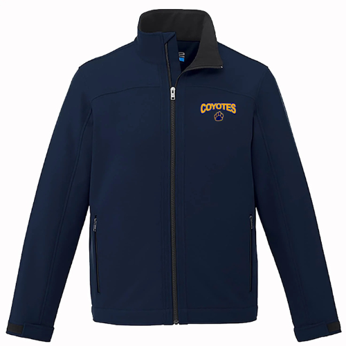 RUSSELL COYOTES CX2 LIGHTWEIGHT SOFTSHELL YOUTH AND MEN'S JACKET WITH EMBROIDERED LEFT CHEST LOGO