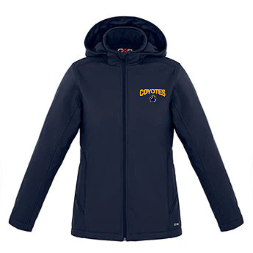 RUSSELL COYOTES CX2 WINTER JACKET LADIES W/ REMOVABLE HOOD WITH EMBROIDERED LEFT CHEST LOGO