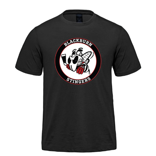 BLACKBURN STINGERS COAST SHORT SLEEVE TEE WITH HEAT PRESSED LOGO