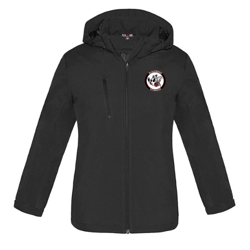 BLACKBURN STINGERS LADIES VORTEX WINTER SOFTSHELL W/ REMOVABLE HOOD - BLACK
