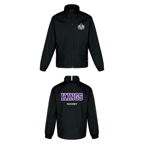 RIDEAU ST LAWRENCE KINGS CX2 TRIUMPH MESH LINED TRACK JACKET WITH EMBROIDERED LOGO AND BACK TWILL APPLIQUÉ
