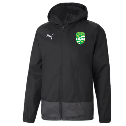 HORNETS PUMA LIGA RAIN JACKET WITH EMBROIDERED LOGO