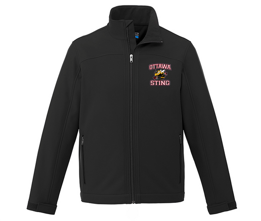 OTTAWA STING HOCKEY CX2 LIGHTWEIGHT SOFTSHELL JACKET - YOUTH WITH EMBROIDERED LEFT CHEST LOGO