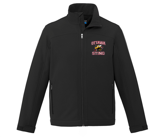 OTTAWA STING HOCKEY CX2 LIGHTWEIGHT SOFTSHELL JACKET - MEN'S - WITH EMBROIDERED LEFT CHEST LOGO