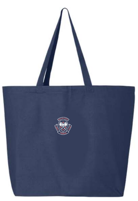 ROCKCLIFFE LAWN TENNIS CLUB TOTE WITH HEAT PRESSED LOGO ON 1 SIDE