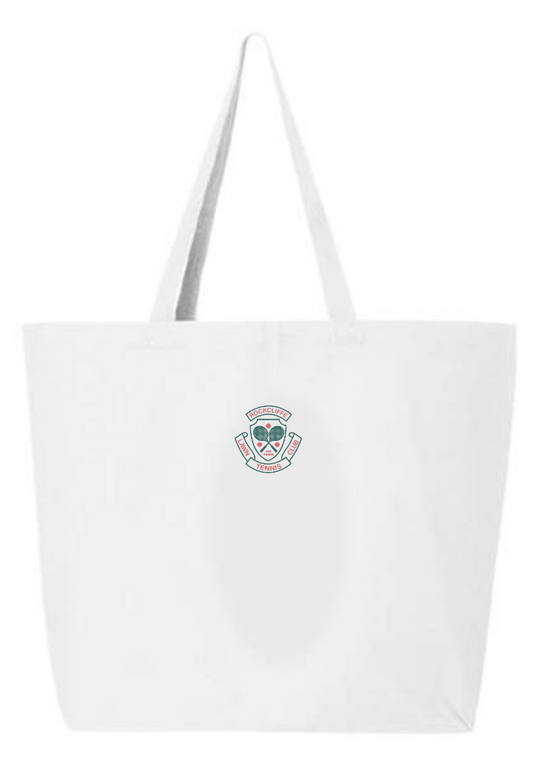 ROCKCLIFFE LAWN TENNIS CLUB TOTE WITH HEAT PRESSED LOGO ON 1 SIDE