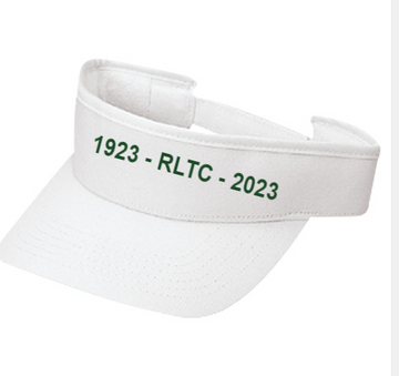 ROCKCLIFFE LAWN TENNIS CLUB VISOR WITH EMBROIDERED FRONT