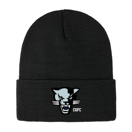 CUMBERLAND PANTHERS GIRLS FOOTBALL KNIT CUFF TOQUE WITH EMBROIDERED LOGO