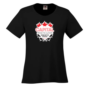 CAPITAL RINGETTE CLASSIC DRYFIT TSHIRT SHORT SLEEVE WITH LARGE CRC FULL FRONT LOGO