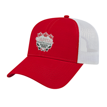 CAPITAL RINGETTE CLASSIC CAP AMERICA TRUCKER HAT WITH CRC EMBROIDERED LOGO