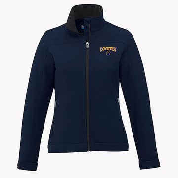 RUSSELL COYOTES CX2 LIGHTWEIGHT SOFTSHELL WOMEN'S JACKET WITH EMBROIDERED LEFT CHEST LOGO