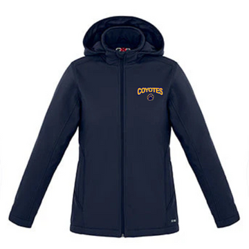 RUSSELL COYOTES CX2 WINTER JACKET LADIES W/ REMOVABLE HOOD WITH EMBROIDERED LEFT CHEST LOGO