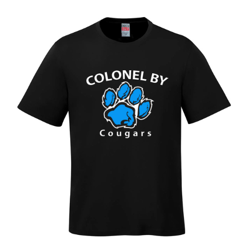 COLONEL BY DRYFIT TSHIRT SHORT SLEEVE WITH FULL FRONT HEAT PRESS LOGO