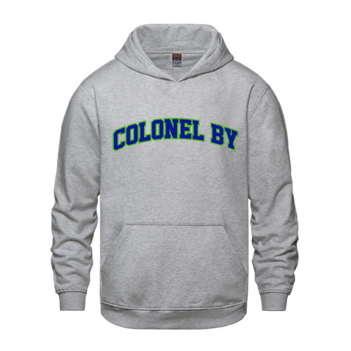 COLONEL BY VAULT COTTON HOODIE WITH FRONT TWILL APPLIQUÉ