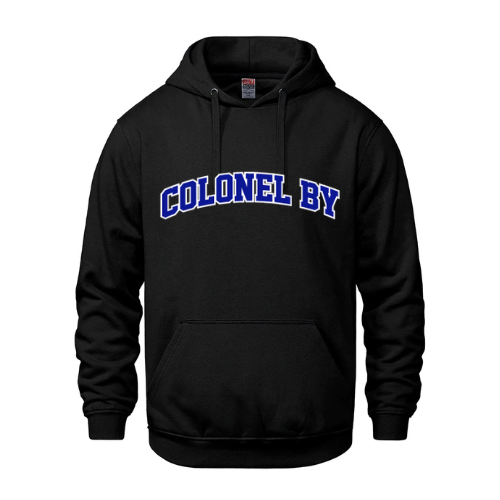 COLONEL BY VAULT COTTON HOODIE WITH FRONT TWILL APPLIQUÉ