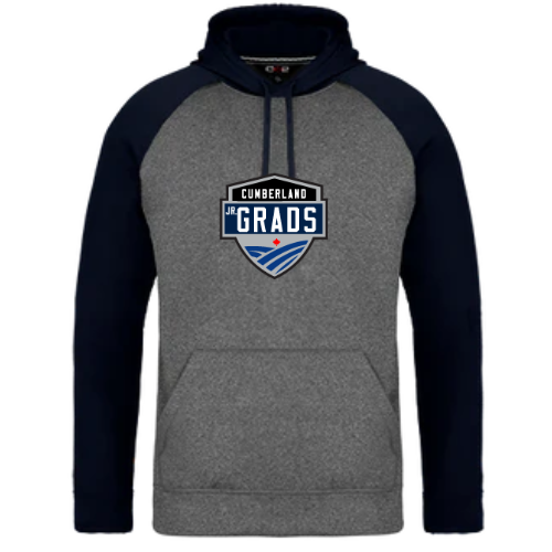 CUMBERLAND JR GRADS OAKLAND HOODIE WITH FULL FRONT TWILL APPLIQUÉ