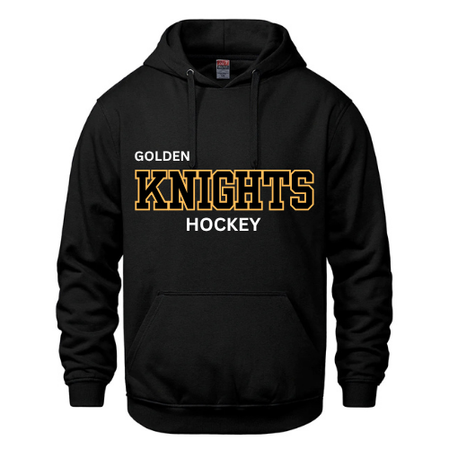 GOLDEN KNIGHTS CHAMPION HOODIE "MIDNIGHT SERIES" WITH APPLIQUE ON FRONT