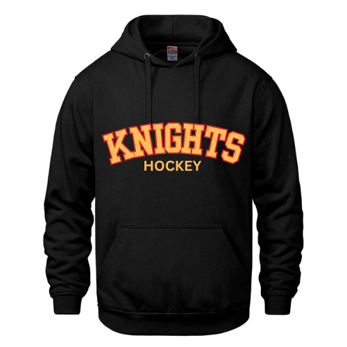 GOLDEN KNIGHTS COTTON HOODIE WITH FULL FRONT TWILL APPLIQUE