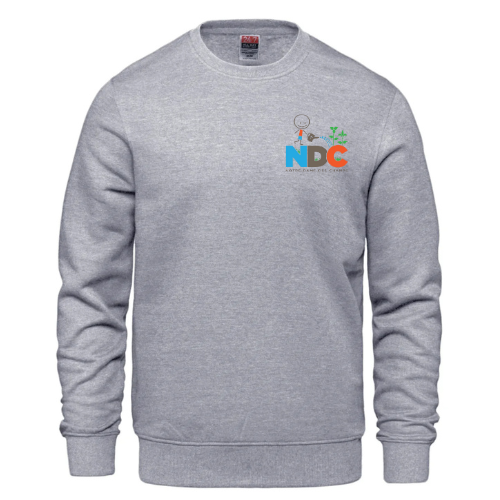 ÉCOLE ÉLÉMENTAIRE CATHOLIQUE NOTRE DAME DES CHAMPS COTTON CREW SWEATSHIRT WITH LEFT CHEST EMBROIDERED LOGO