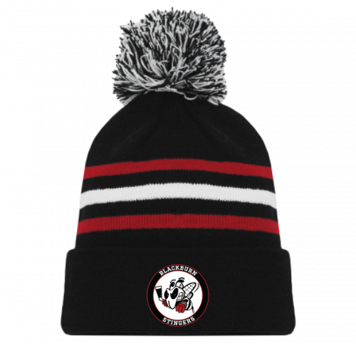 BLACKBURN STINGERS AK POM POM HAT WITH EMBROIDERED LOGO