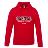 CAPITAL RINGETTE CLASSIC CSW VAULT PULLOVER HOODED SWEATSHIRT WITH FULL FRONT TWILL APPLIQUÉ AND CRC LOGO EMBROIDERED ON HOOD