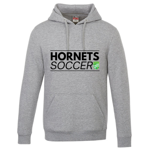 HORNETS VAULT PULLOVER HOODED SWEATSHIRT WITH FULL FRONT HEAT PRESSED LOGO